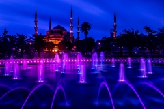 Die blaue Moschee zur blauen Stunde - Istanbul