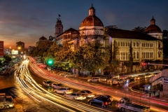 Strasse in Yangon, Myanmar