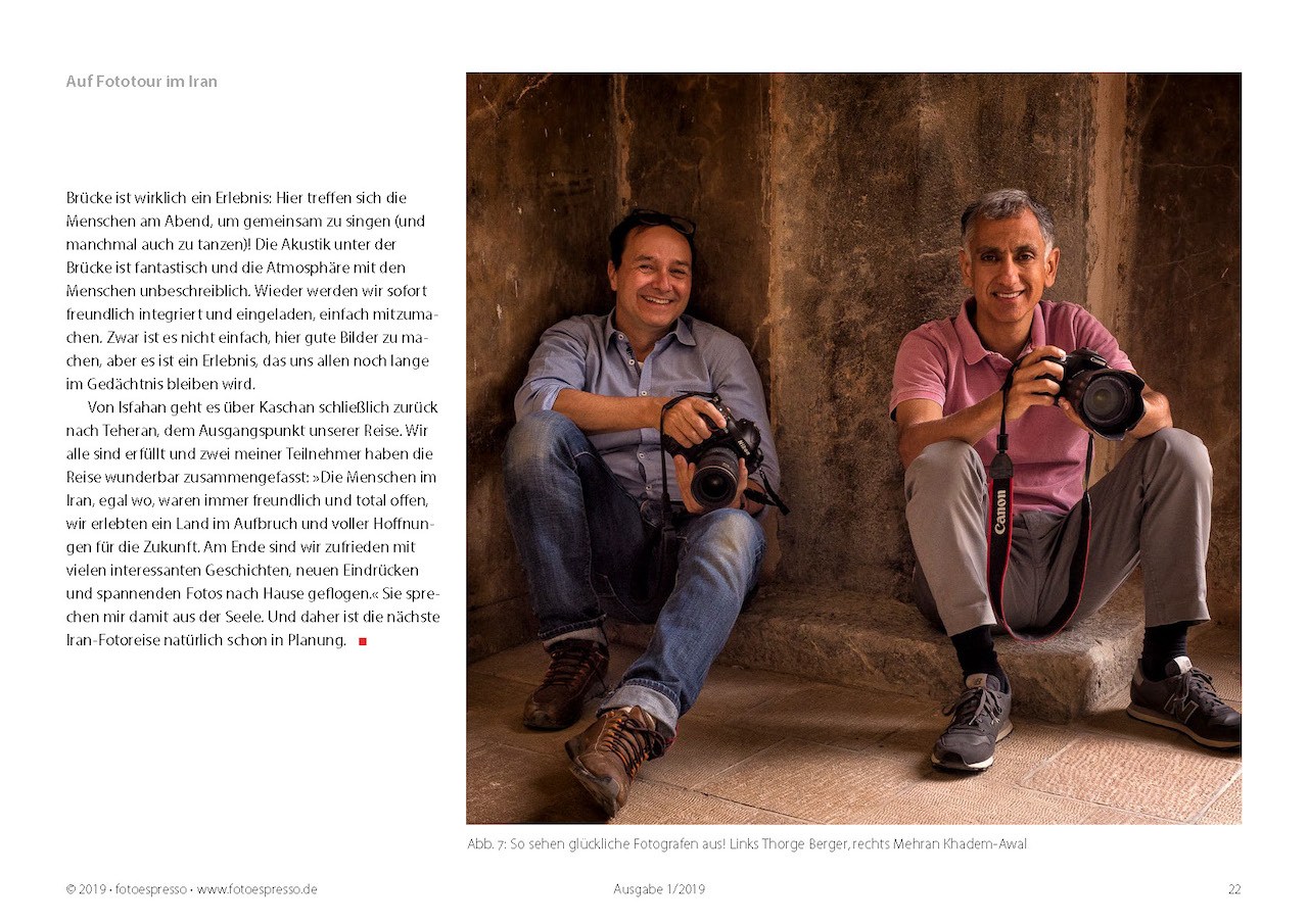 Fotoreise in den iran - eine Coverstory im Fotoespresso -2019-01 von Thorge Berger