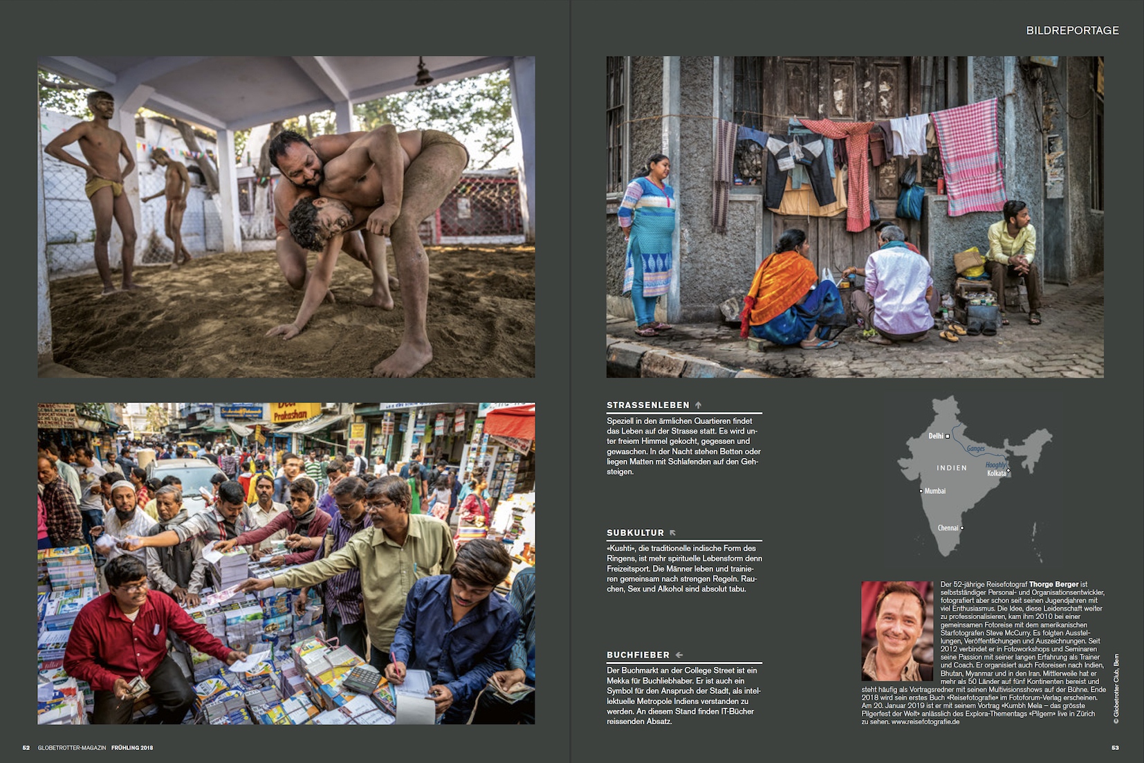 Globetrotter-Magazin Ausgabe 125-Frühjahr-2018 - Bildreportage Kolkata von Thorge Berger