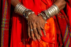 Frau in Gujarat, Indien