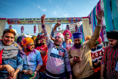 Young-Sikh-men-celebrating-at-Holla-Mohalla