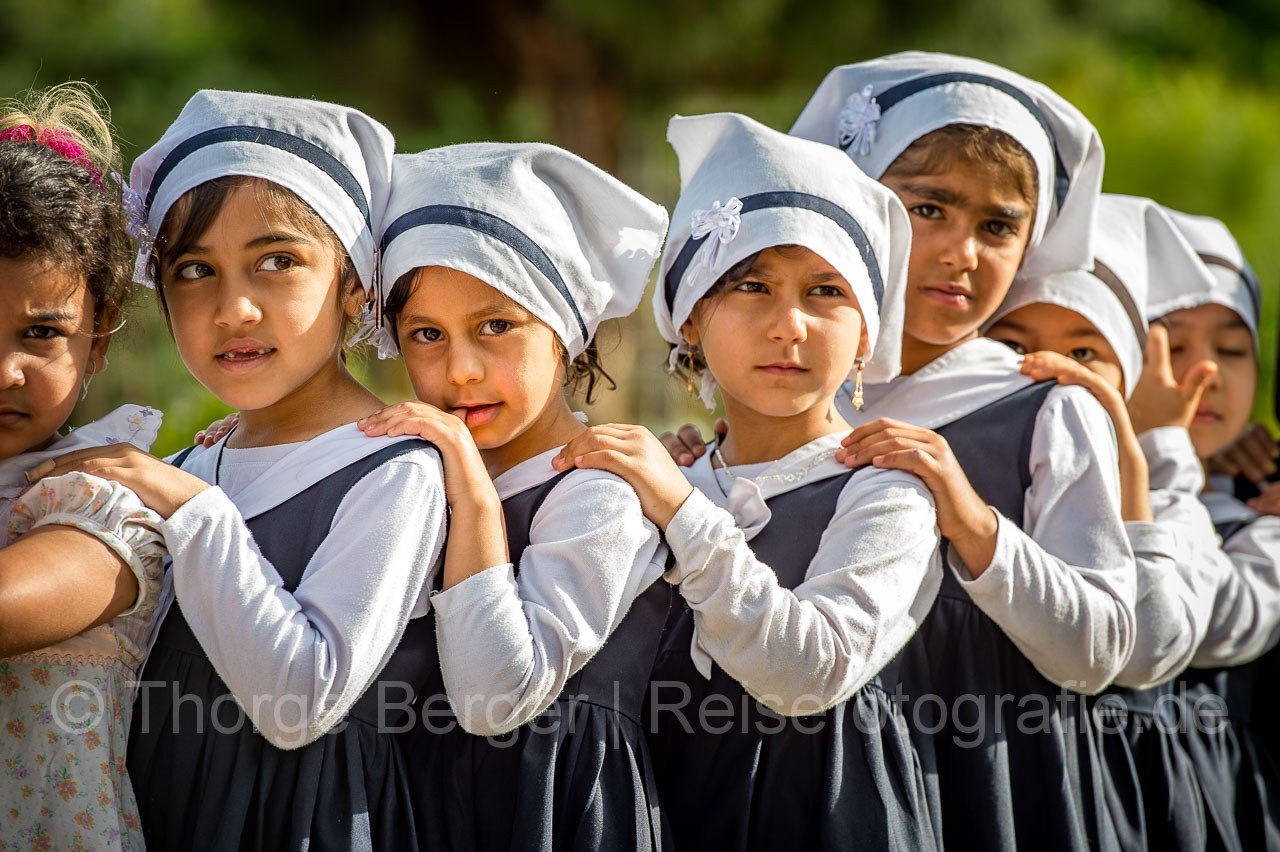 School kids in Eram Garden, Shiras