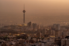 Teheran in der Dämmerung