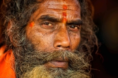 Sadhu mit Tilak - Kumbh Mela 2013 in Allahabad