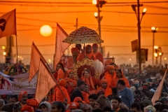 Parade auf dem Sangam - Kumbh Mela 2013 in Allahabad