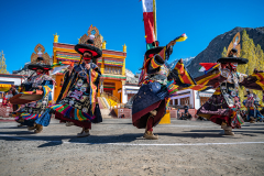 Black Hat Dancer im Diskit Monastery