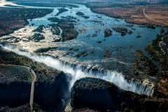 Victoria Falls von oben, Simbabwe
