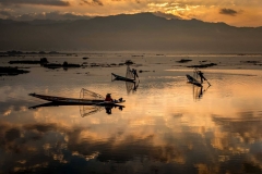Fischer auf dem Inle See, Myanmar