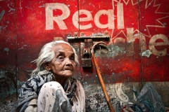 Real - Beggar in Varanasi