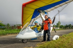 Thorges 'advendture flight' in a glider (ultra ight aircraft)