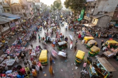 Strassenmarkt in Ahmedabad, Indien