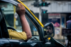 Taxifahrer in Mumbai, Indien