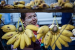 Marktfrau in Yangon, Myanmar
