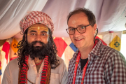 Treffen mit einem Sadhu, Kumbh Mela in Prayagraj 2019