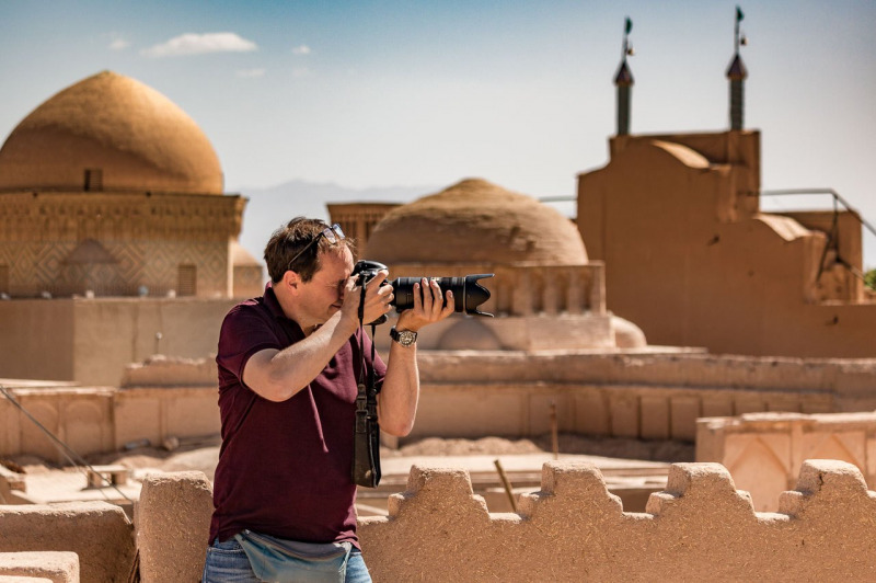Über den Dächern von Yazd, Iran