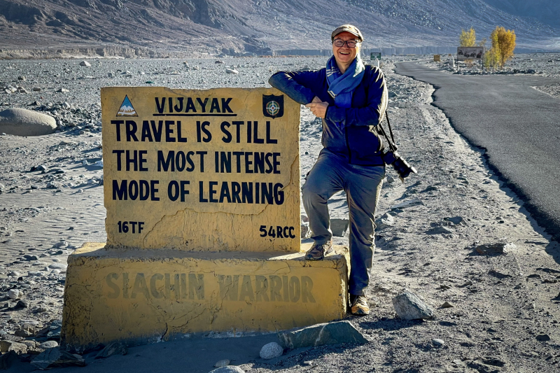 Philosophie am Straßenrand - Nubra Valley, Ladakh
