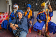 Beim Holla Mohalla Fest der Sikh in Ananpur Sahib, Punjab