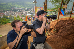 Im Einsatz mit Marc Ludwig von FotoTV -Kumbh Mela 2015 in Nashik/Trimbakeshwar