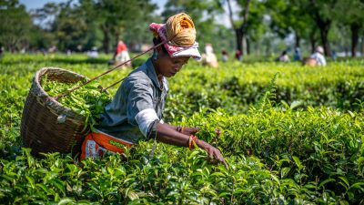 Teepflückerin in Assam