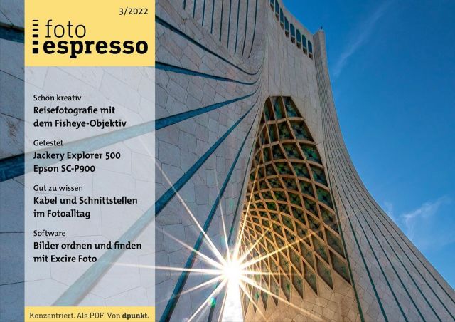 Today the new issue of #fotoespresso was released. It‘s an honor that they have chosen to take one of my photos with an article I wrote as the cover story. The article is about the love affair I have with my fisheye lens and why it is fun to use for travel photography. Fotoespresso is an electronic magazine published every 2 month by #dpunktverlag it can be downloaded for free as a pdf at www.fotoespresso.de The photos are: 
1. (Coverphoto) Azadi Tower in Theran
2. Jame Mosque in Isfahan
3. Jame Mosque in Yazd
4. Nasir ol-molk Mosque in Shiraz
#travelphotography #reisefotografie #fotoreisen #fotoequipment #photoequipment #fisheyelens #fisheyelemag #fisheyephotography #fisheye #fisheyemagazine #photomagazine #iranvisitorsclicks #irantravel #irantravelworld #irantours #architecturephotography #architecturelovers #dpunktverlag