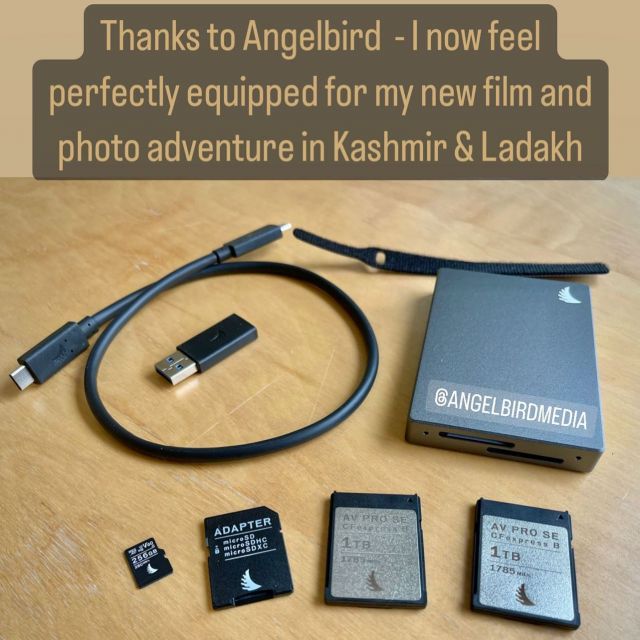 In wenigen Tagen beginnt mein neues Film- und Fotoabenteuer in Kaschmir und Ladakh. 
Und ich bin superglücklich, dass ich dank #angelbirdmedia nun voll ausgestattet bin mit #simplythebest stuff:

2 AV PRO CFexpress B Cards mit 1 TB bei einer unglaublichen Geschwindigkeit von 1785 MB/s! 
1 AV PRO microSD V60 256 GB und 
1 SD Dual Kartenleser

Vielen Dank an ANGELBIRD! 🙏

(Wenn ich Mist baue, kann ich leider nicht mehr die Schuld auf die Ausrüstung schieben! 😂)

***

In just a few days my new film and photo adventure will start in Kashmir and Ladakh. 
And I am super happy that thanks to #angelbirdmedia I am now fully equipped with #simplythebest stuff:

2 AV PRO CFexpress B Cards with 1 TB at an incredible speed of 1785 MB/s! 
1 AV PRO microSD V60 256 GB and 
1 SD Dual Card Reader

Thanks a lot ANGELBIRD! 🙏

(Unfortunately if I am messing things up I cannot blame the equipment anymore! 😂)

#angelbirdmedia #angelbirdcreatives #gbv_vortraege #reisefotografie #travelphotography #photoequipment #professional #professionalphotography #professionalphotography #professionalfilmmaking
